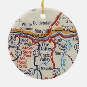 Décoration En Céramique Les Dalles ou la carte Vintage