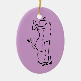 Décoration En Céramique Les Danseurs de Tango personnalisable