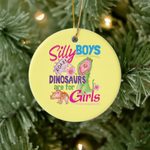 Décoration En Céramique Les Dinosaures des Garçons idiots sont pour les Fi