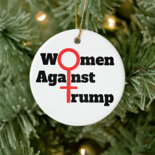 Décoration En Céramique Les femmes contre l'ornement en céramique Trump