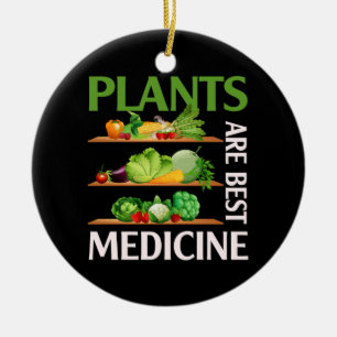 Décoration En Céramique Les plantes sont Meilleur Médecine Vegan Plante al