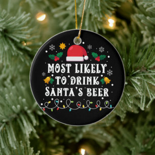 Décoration En Céramique Les plus susceptibles de boire de la bière Père No