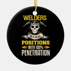 Décoration En Céramique Les Soudeurs Le Font En Toute Position