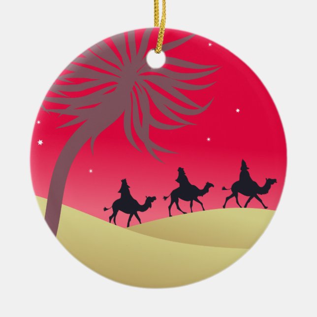 Décoration En Céramique Les trois Wisemen (Devant)