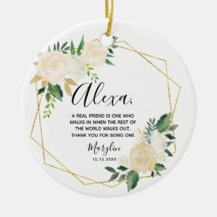 Décoration En Céramique Les vrais amis personnalisés ne sont jamais très