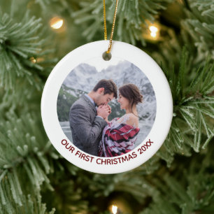 Décoration En Céramique "Let it Snow" Parties scintillant minimaliste d'or