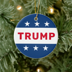 Décoration En Céramique L'étoile classique Donald Trump 2024