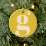 Décoration En Céramique LETTRE INITIALE MONGRAPHIQUE MODÈLE CRÈME JaUNE Pa<br><div class="desc">Joli monogramme moderne avec la première lettre de votre choix,  en jaune et crème.</div>