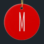 Décoration En Céramique Lettre initiale Monogramme Style moderne Rouge Bla<br><div class="desc">Voulez-vous posséder un produit avec les initiales de votre nom? Il est très simple,  esthétique et attrayant.</div>