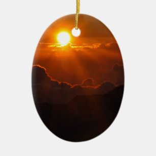 Décoration En Céramique Lever de soleil de Haleakala en Hawaï