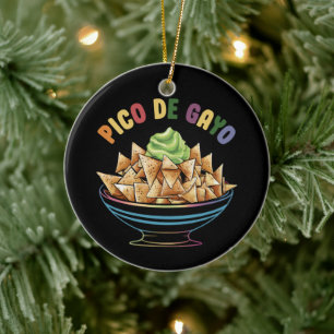 Décoration En Céramique LGBT Pico De Gayo Drôle Fierté Gay Arc-en-ciel