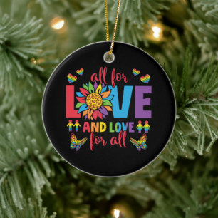 Décoration En Céramique LGBTQ - Tout pour l'amour et l'amour pour tous