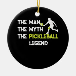 Décoration En Céramique L'Homme Le Mythe La Légende du Pickleball T