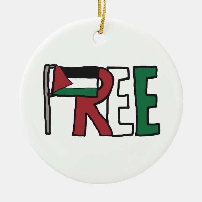 Décoration En Céramique Libérer la Palestine (Devant)