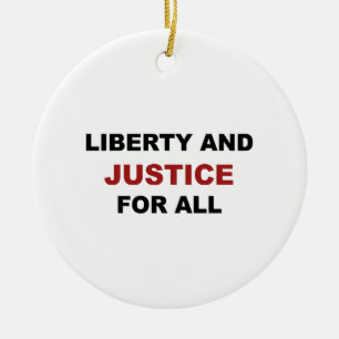 Décoration En Céramique Liberté et JUSTICE pour tous