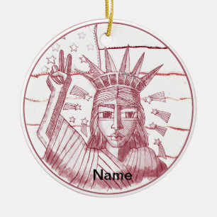 Décoration En Céramique Liberté et paix
