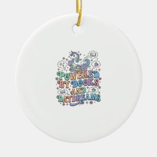 Décoration En Céramique Licorne alimentée par les livres et les rêveries K