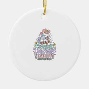 Décoration En Céramique Licorne Cowgirl Licorne Énergie Mignon Produit Pas