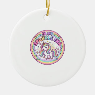 Décoration En Céramique Licorne Dans Mon Ère Étincelante Impression Drôle