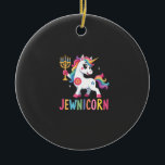 Décoration En Céramique Licorne de Hanouka Dabbing Jewnicorn Chanukah Juiv<br><div class="desc">T-Shirt Hanouka Licorne Dabbing Jewnicorn Chanukah Juive Noël_1 (1)</div>