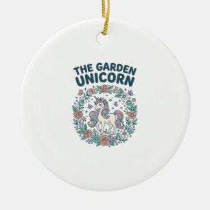 Décoration En Céramique Licorne Le Jardin Licorne T-Shirt Tendance Design_