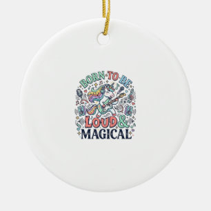 Décoration En Céramique Licorne née pour être bruyante et magique Original