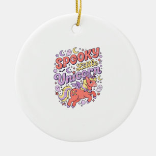 Décoration En Céramique Licorne Petite Licorne Sombre Fantaisie Fond Blanc
