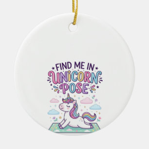 Décoration En Céramique Licorne Trouvez-moi en Licorne Pose Impression Prê