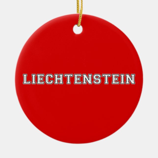 Décoration En Céramique Liechtenstein (Devant)