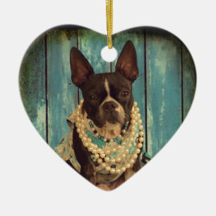 Décoration En Céramique Lierre Boston Terrier