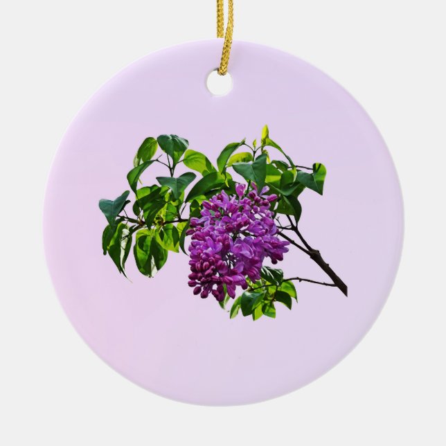 Décoration En Céramique Lilacs à l'ouverture (Devant)