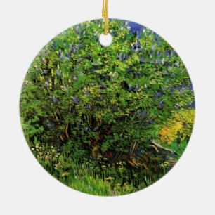 Décoration En Céramique Lilacs de Vincent van Gogh, Fleurs de Jardin Vinta