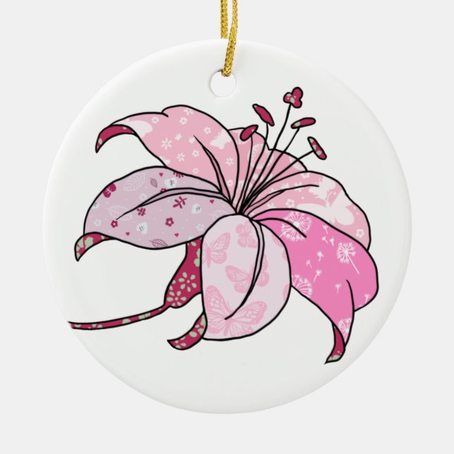 Décoration En Céramique Lilie (Devant)