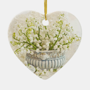 Décoration En Céramique Lily De La Vallée
