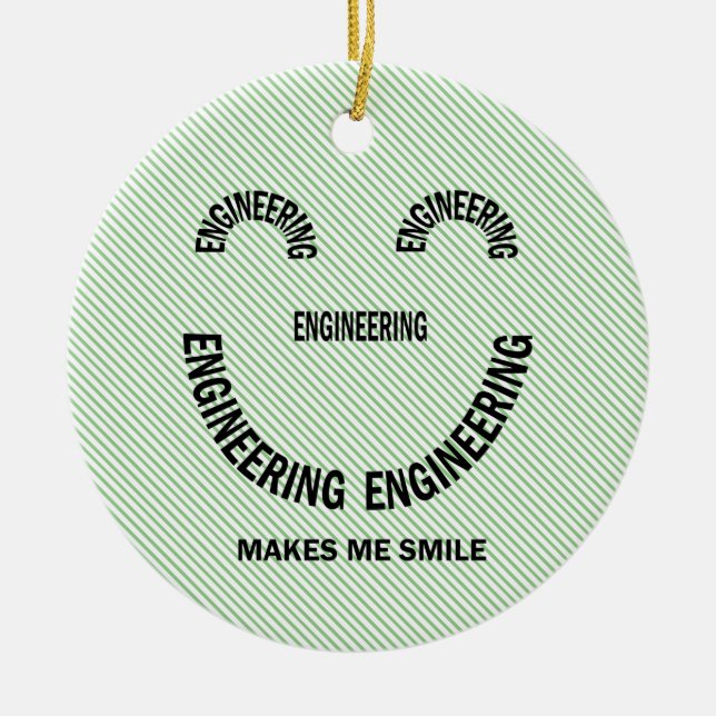 Décoration En Céramique L'ingénierie me fait sourire (Devant)