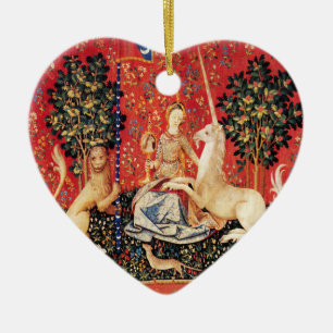 Décoration En Céramique Lion D'ENFANCE ET D'UNICORN, Fleurs D'Imaginaires,