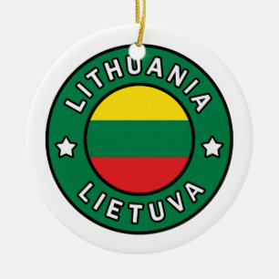 Décoration En Céramique Lithuania Lietuva