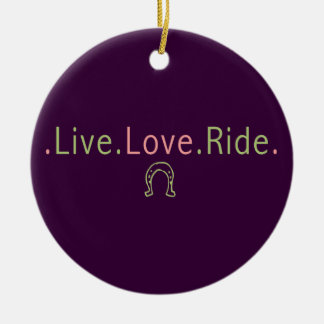 Décoration En Céramique Live Love Ride