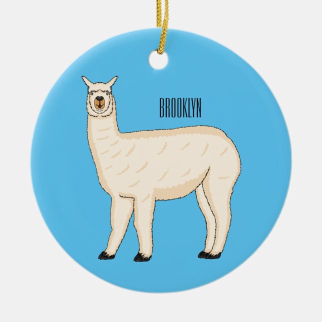Décoration En Céramique Llama (Devant)