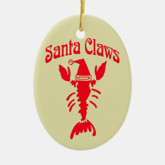Décoration En Céramique Lobster écrevisse Père Noël Claws, Modifier le tex