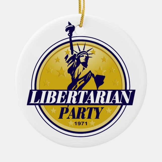 Décoration En Céramique Logo libertaire de parti politique (Devant)