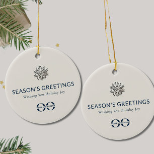 Décoration En Céramique Logo Personnalisé Joyeux Noël Ornament