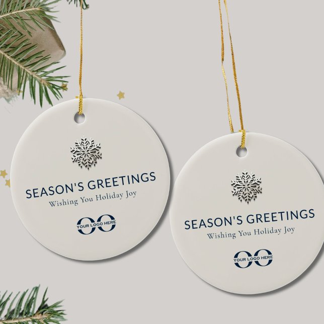 Décoration En Céramique Logo Personnalisé Joyeux Noël Ornament (Créateur téléchargé)