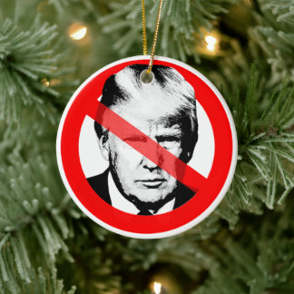 Décoration En Céramique L'opposant Donald J. Trump a traversé la face