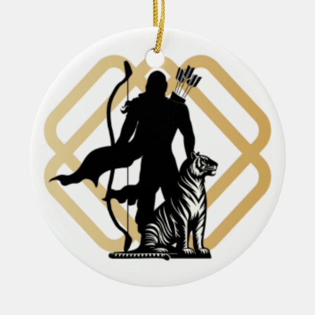 Décoration En Céramique Lord Ayyappan (Devant)