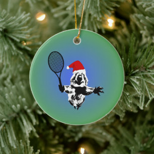 Décoration En Céramique L'ornement de Noël de Tennis Quokka