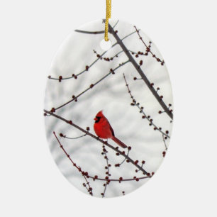 Décoration En Céramique L'ornement de Noël du cardinal - Les anges sont p