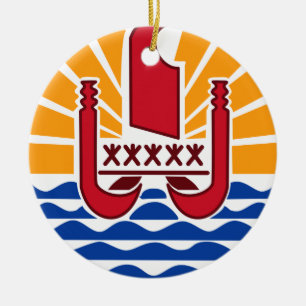 Décoration En Céramique L'ornement de Noël TAHITI*