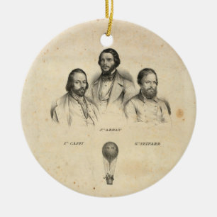 Décoration En Céramique L'ornement des trois balonnistes