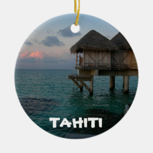 Décoration En Céramique L'ornement du cercle festif de la lagune de Tahiti